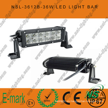 Luz de trabajo LED de 7 pulgadas 36W, barra de luz LED de 3060lm, barra de luz LED Creee de 3W para camiones